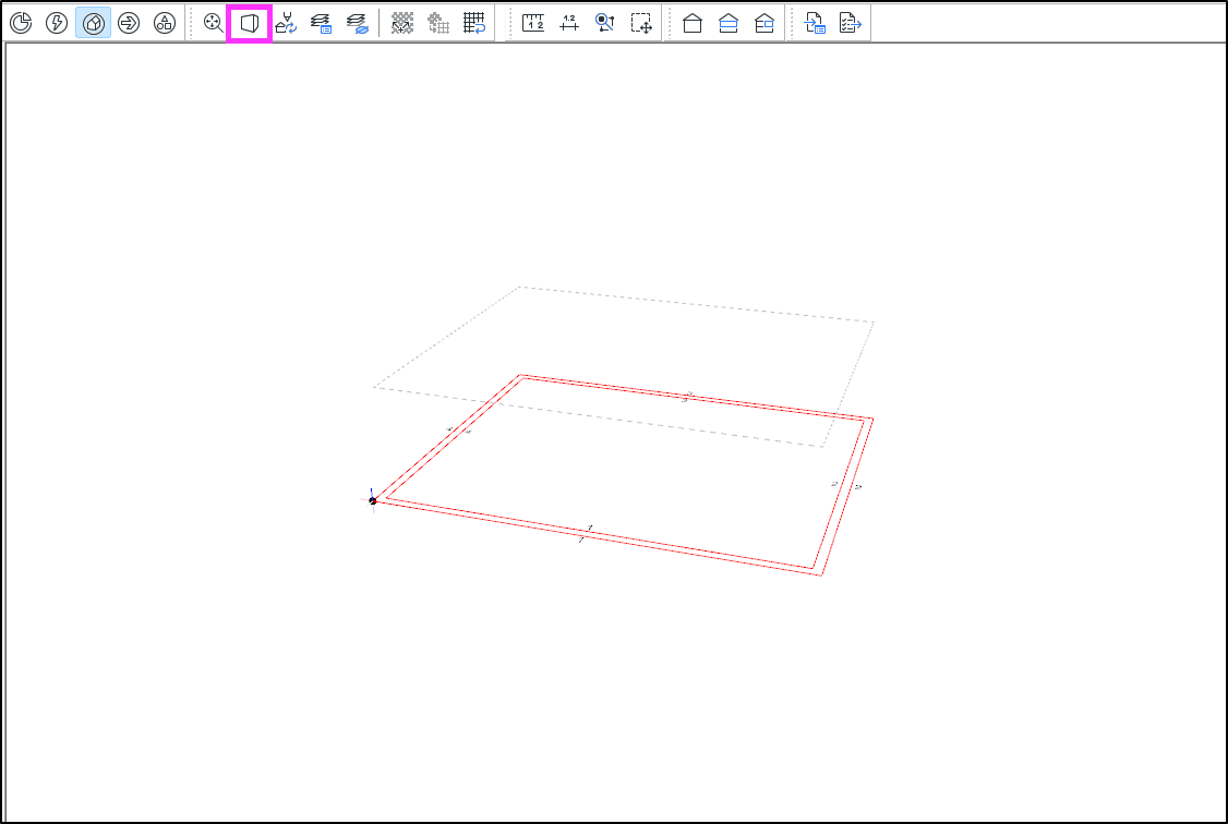 Ausgangssituation: 2D-Modus mit 3D-Ansicht