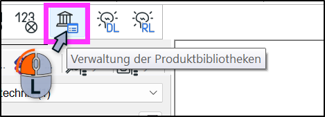 Verwaltung der Produktbibliotheken in DDScad öffnen